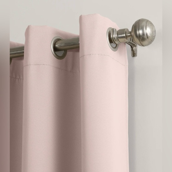 Sun Zero Saxon Energy Saving Blackout Grommet Curtain Panel; Set of 2 Panels - Picture 2 of 5